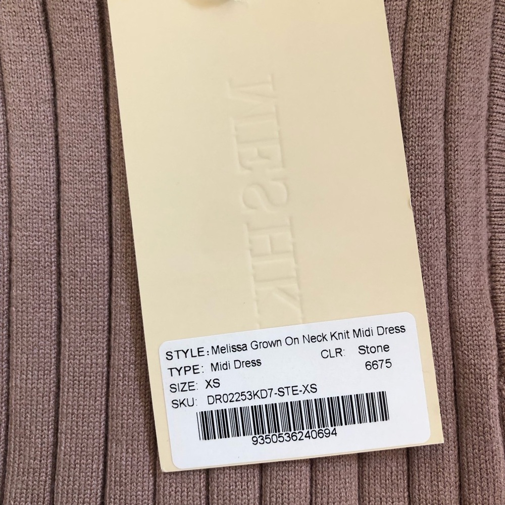 Meshki Body Con Ribbed Midi Dress - Picture 3 of 5